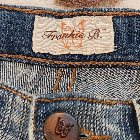 Vintage Frankie B Jeans with Butterfly Embroidered Pockets in Size 0 - Picture 8 of 8